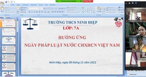 Hưởng ứng ngày Pháp luật nước CHXHCN Việt Nam